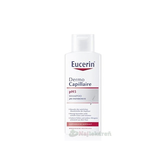Eucerin DermoCapillaire pH5 jemný šampón 250ml