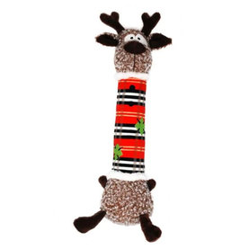 Kong Dog Holiday Shaker Luvs Reindeer hračka s pískatkom pre psy, veľ. M
