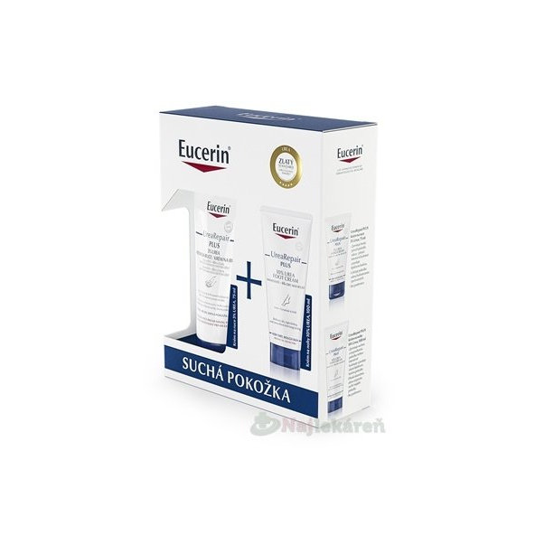 Eucerin Kazeta UreaRepair PLUS krém na ruky 75ml + krém na nohy 100ml