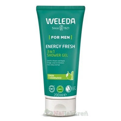 WELEDA For Men Energy Fresh 3in1 sprchový gél, citrón 200 ml
