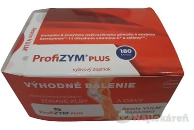 E-shop ProfiZYM Plus (VÝHODNÉ BALENIE) 180 ks + ZADARMO Aescin Vulm 30 mg 60 tabliet