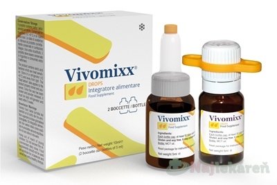 E-shop Vivomixx Drops 5 miliárd- probiotiká pre deti, kvapky, 2x5 ml