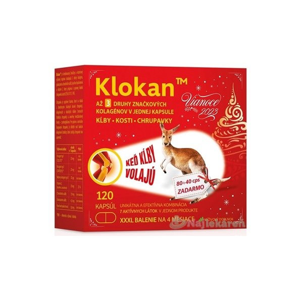 Klokan na chrupavky a kosti 120 kapsúl