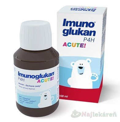 E-shop Imunoglukan P4H ACUTE KIDS výživový doplnok, 100ml