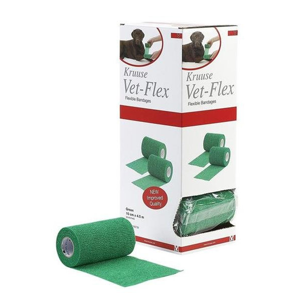 Bandáž KRUUSE Vet-Flex zelená pre zvieratá 7,5 cm x 4,5, 10ks