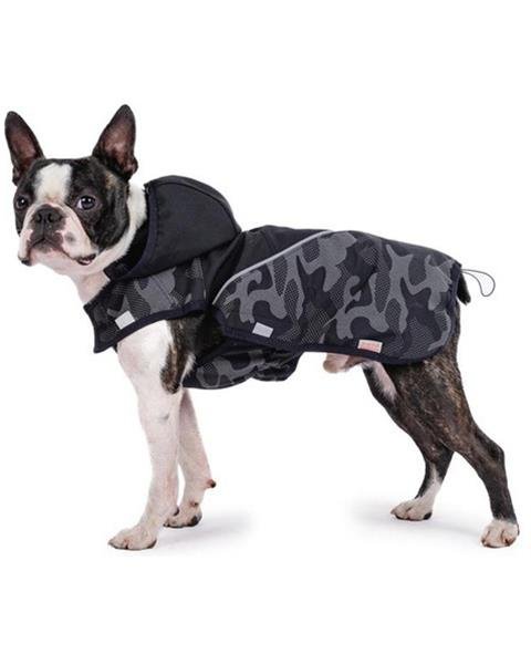 E-shop Oblečenie Samohýl - Splendor ll army čierna vesta pre psy 24cm