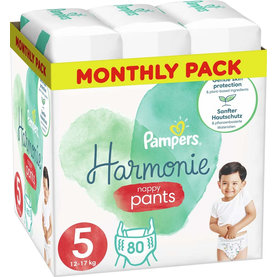 PAMPERS Harmonie Pants Nohavičky plienkové jednorazové 5 (12-17 kg) 80 ks