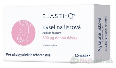 E-shop Elasti-Q KYSELINA LISTOVÁ 800 μg 30 ks