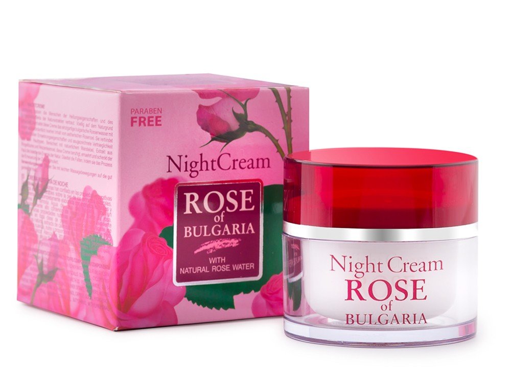 E-shop Nočný pleťový krém z ružovej vody Rose of Bulgaria 50 ml-TEST
