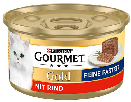 E-shop GOURMET GOLD cat hovädzia paštéta konzervy pre mačky 12 x 85g