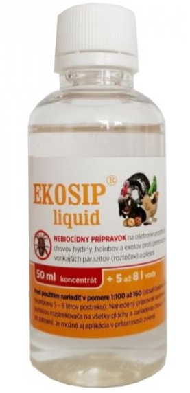 E-shop Ekosip liquid - roztok proti roztočom pre zvieratá 50ml