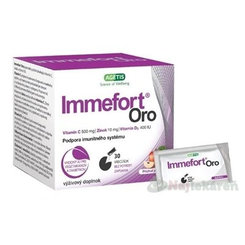 Immefort Oro príchuť jablko 30 vrecúšok