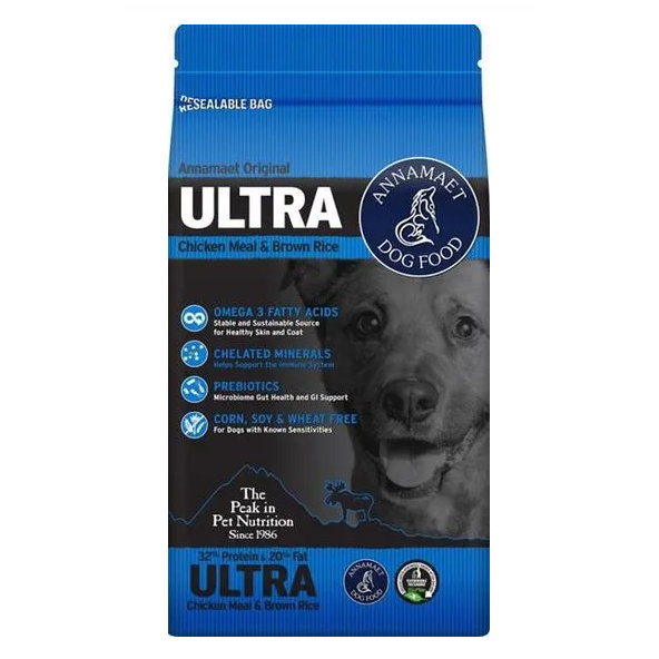 Annamaet dog Ultra 32% protein granule pre psy 18,14kg