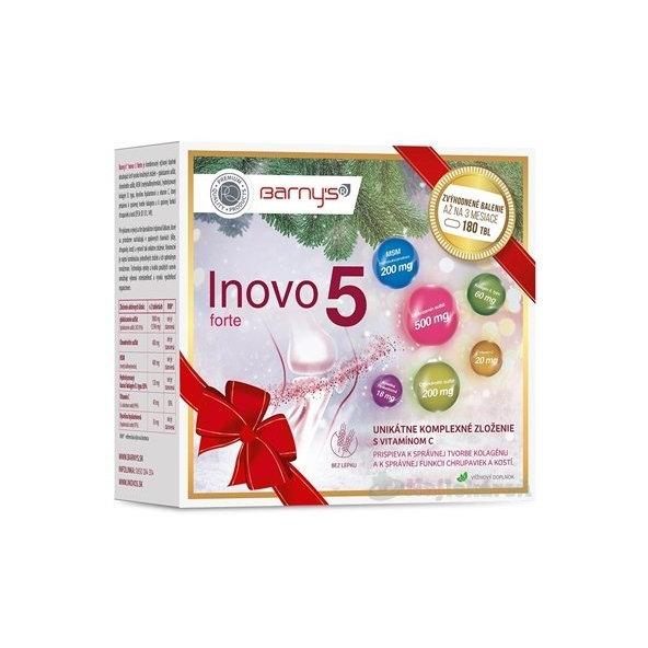 Barny's INOVO 5 forte, k správnej tvorbe kolagénu, 180 ks