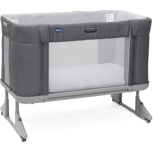 CHICCO Postieľka Next2Me Forever - Slate Grey