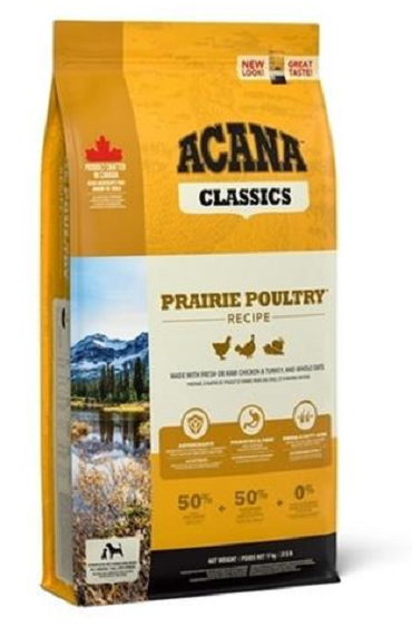 E-shop ACANA Recipe Prairie Poultry granule pre psy 14,5kg