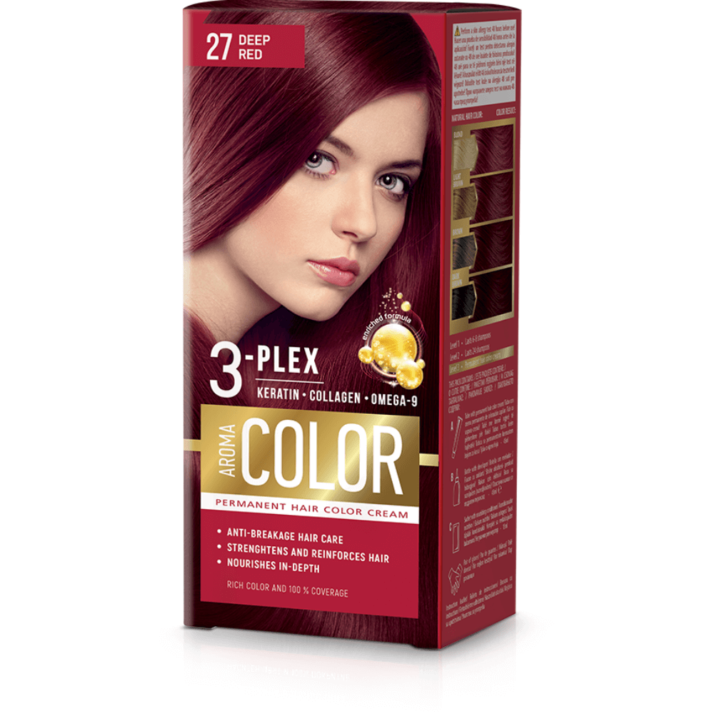 E-shop Farba na vlasy - sýto červená č. 27 Aroma Color