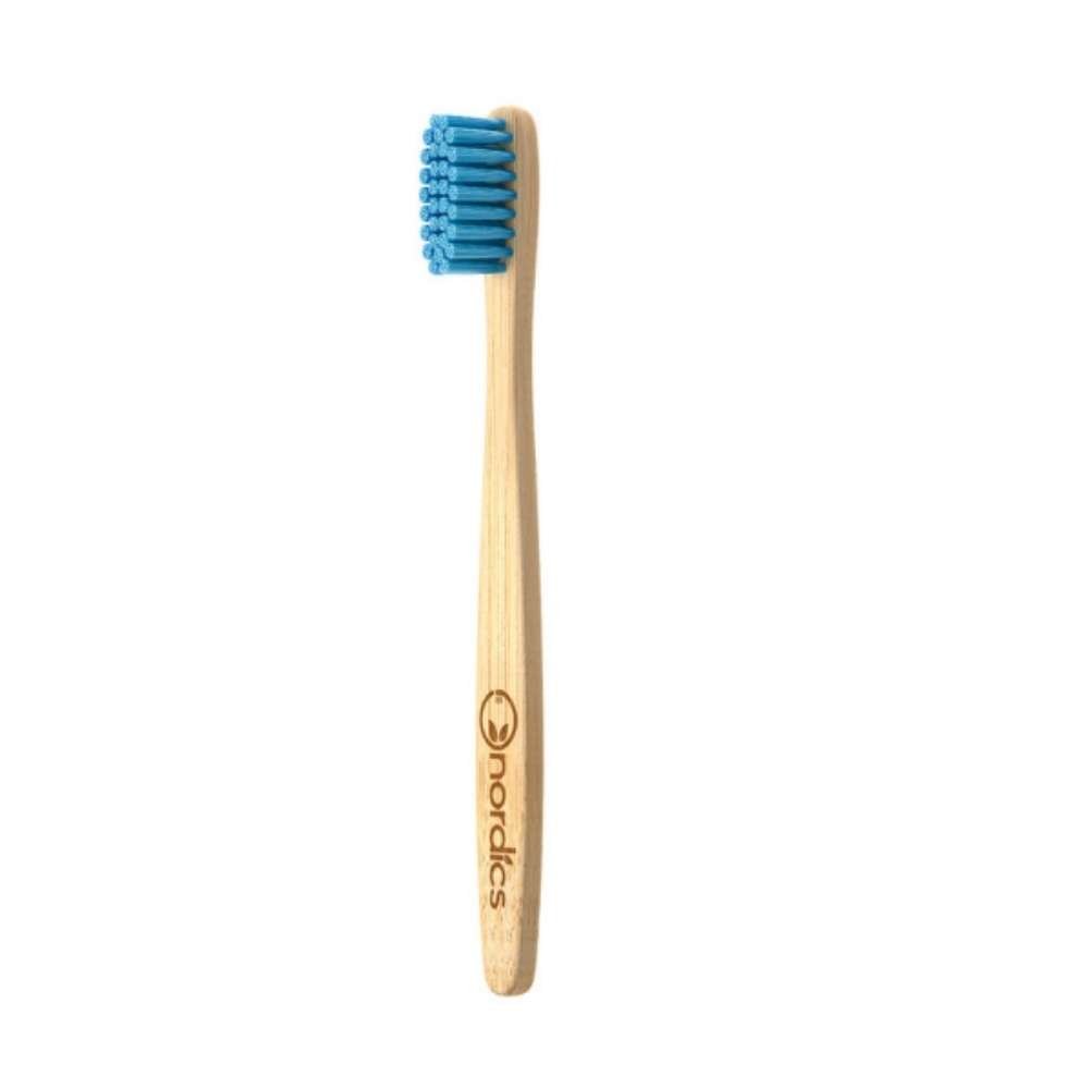 E-shop Detská bambusová kefka na zuby s Modrými štetinami NORDICS