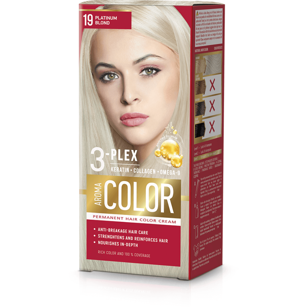 E-shop Farba na vlasy - platinový blond č.19 Aroma Color