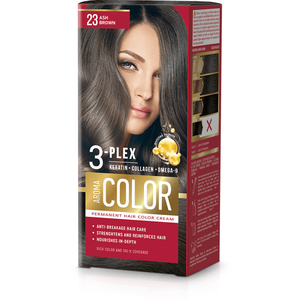 E-shop Farba na vlasy - popolová hnedá č. 23 Aroma Color