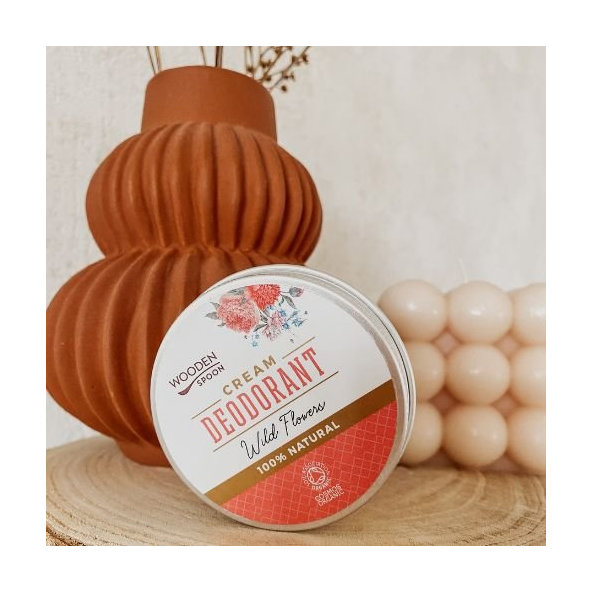 WoodenSpoon Prírodný krémový deodorant Wild flowers 60 ml