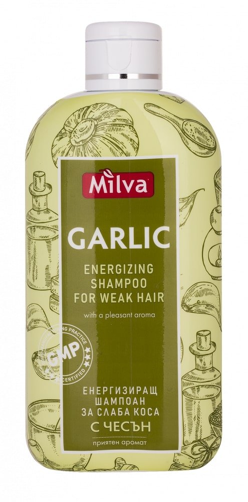 E-shop Šampón s Cesnakom energizujúci pre oslabené vlasy Milva 200 ml