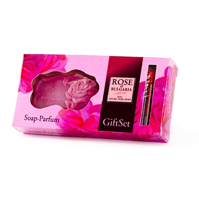 E-shop Darčekový Set - mydlo a ružový parfém Rose of Bulgaria
