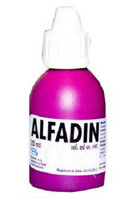 E-shop Alfadin 10mg/ml dermálny roztok na povrchovú dezinfekciu pokožky, slizníc 20ml