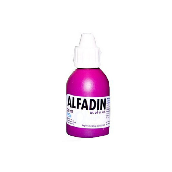 Alfadin 10mg/ml dermálny roztok na povrchovú dezinfekciu pokožky, slizníc 20ml