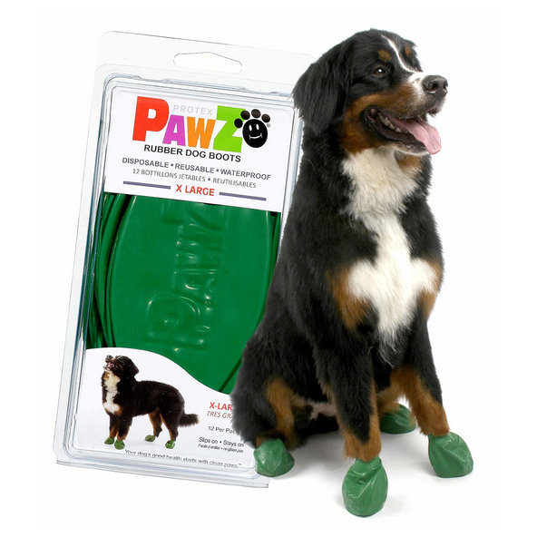 PAWZ topánka ochranná pre psy XL čierna/tmavo zelená 12ks/bal.