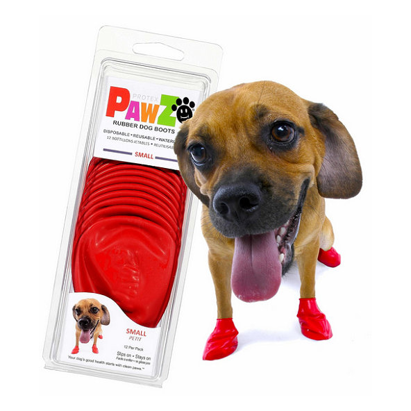 PAWZ topánka ochranná pre psy S čierna/červená 12ks/bal.