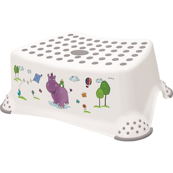 Stupienok protišmykový Tomek Hippo biely do 80 kg