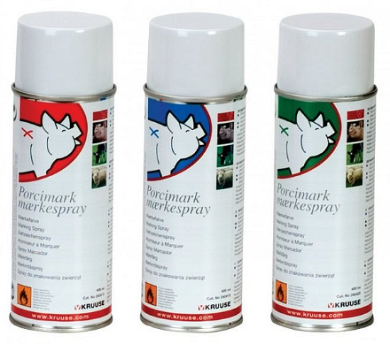 E-shop Porcimark modrý spray na označovanie zvierat 500ml