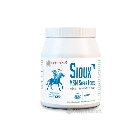 Barny's Sioux MSM Super Forte prášok 600g