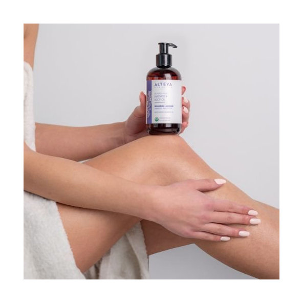 Alteya Masážny telový olej relaxačný z levandule 125 ml