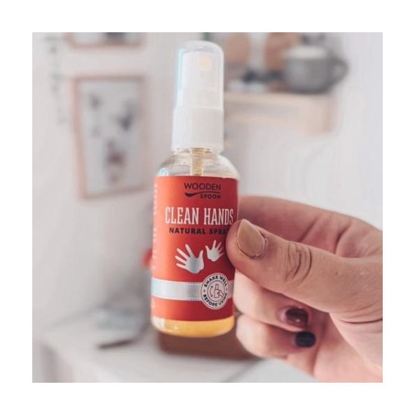 Prírodný dezinfekčný čistiaci sprej na ruky Wooden Spoon 50 ml