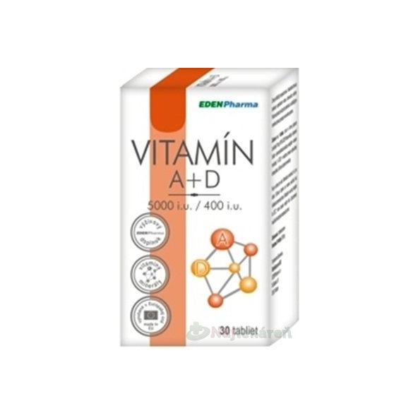 EDENPharma VITAMÍN A + D3 (5000 I.U./ 400 I.U.)
