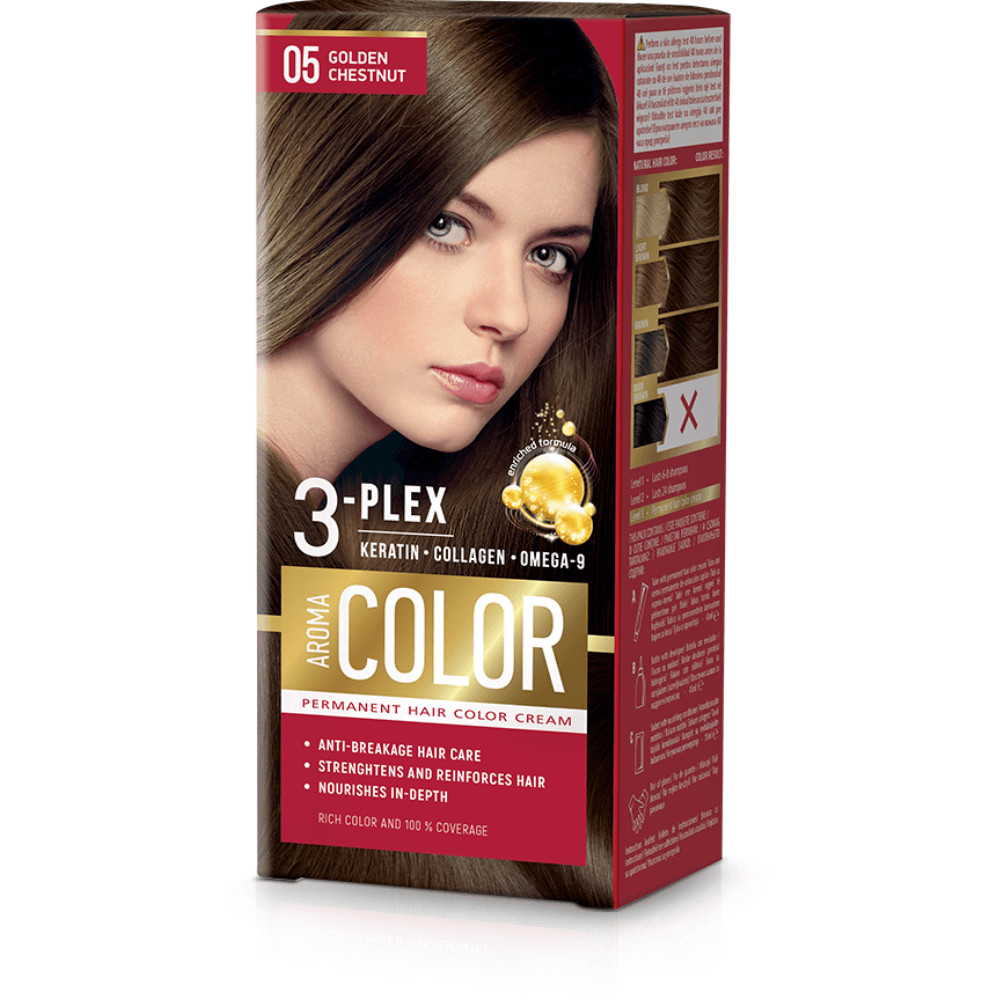 E-shop Farba na vlasy - zlatý gaštan č. 05 Aroma Color