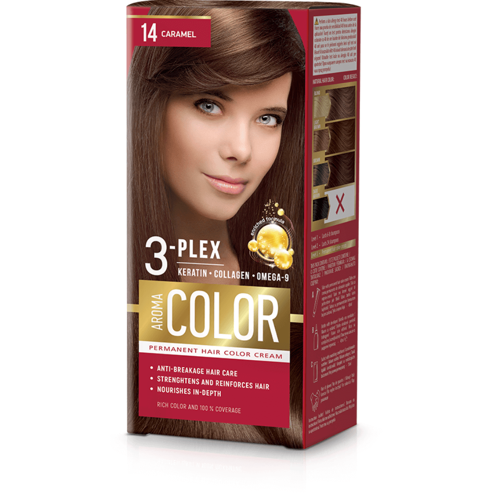 E-shop Farba na vlasy - karamel č.14 Aroma Color