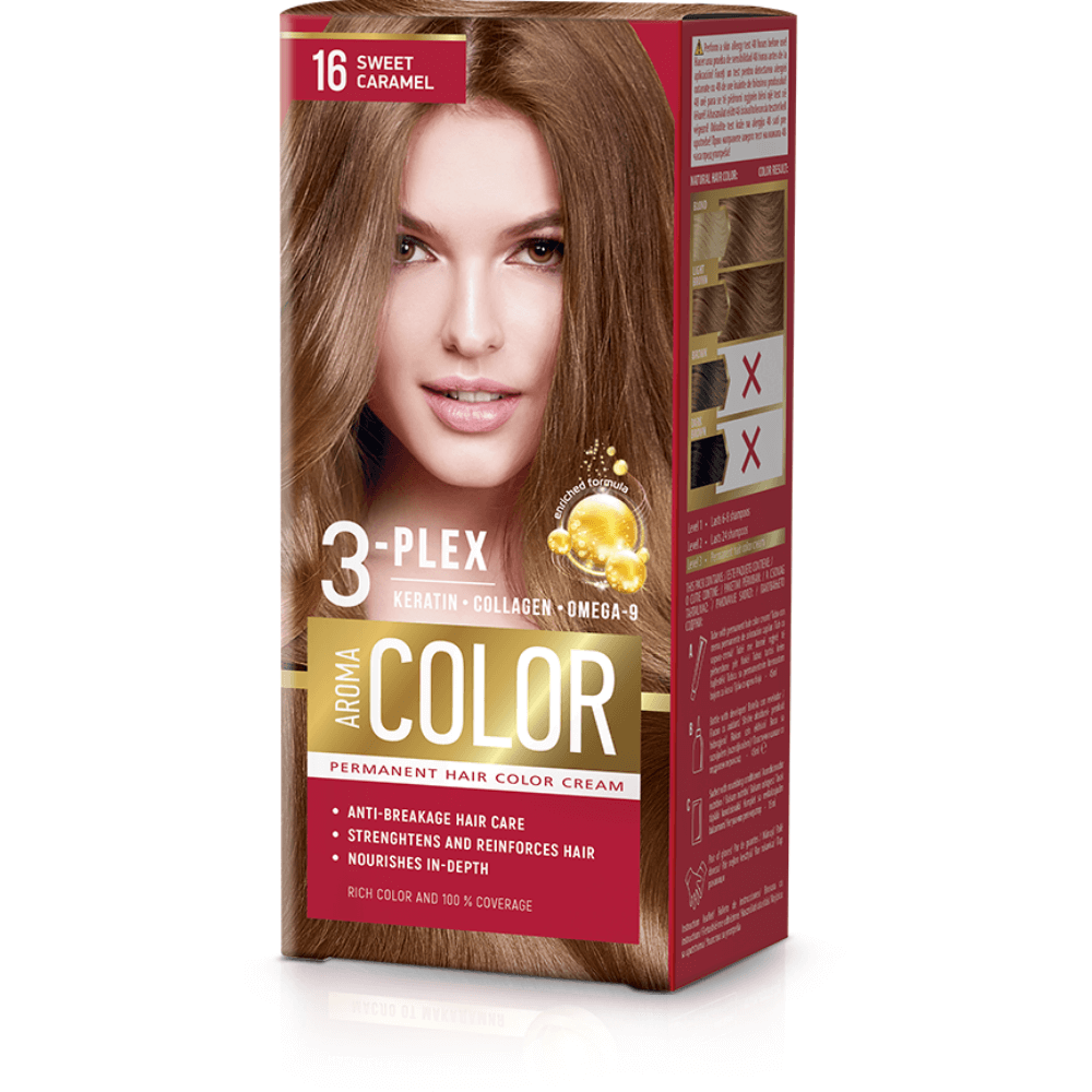 E-shop Farba na vlasy - sladký karamel č.16 Aroma Color