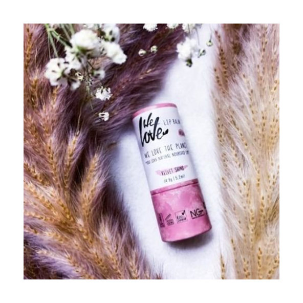 Prírodný balzam na pery  Velvet shine vegan We Love the Planet 4,9 g