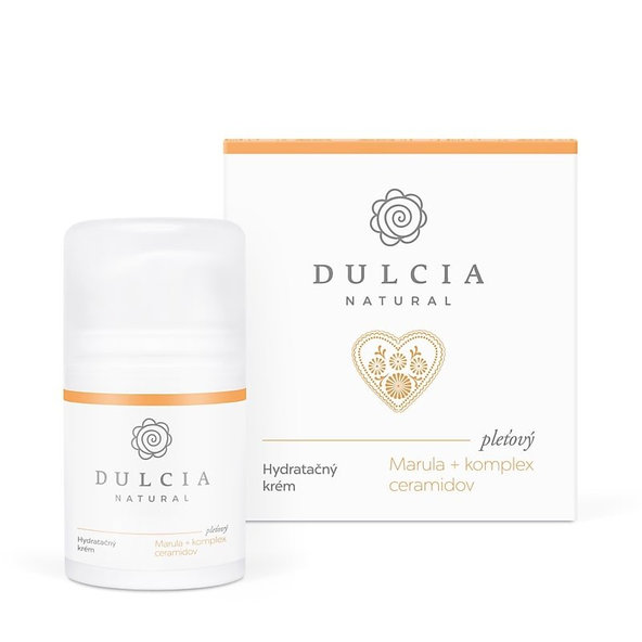 Hydratačný krém - marulový olej a komplex ceramidov - DULCIA natural - 50 ml