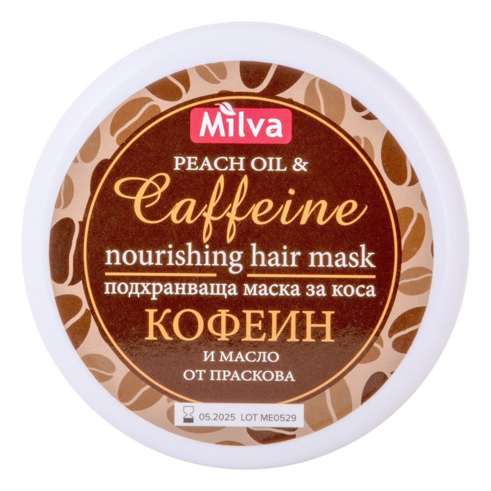 E-shop Maska na vlasy vyživujúca s kofeínom Milva 250 ml