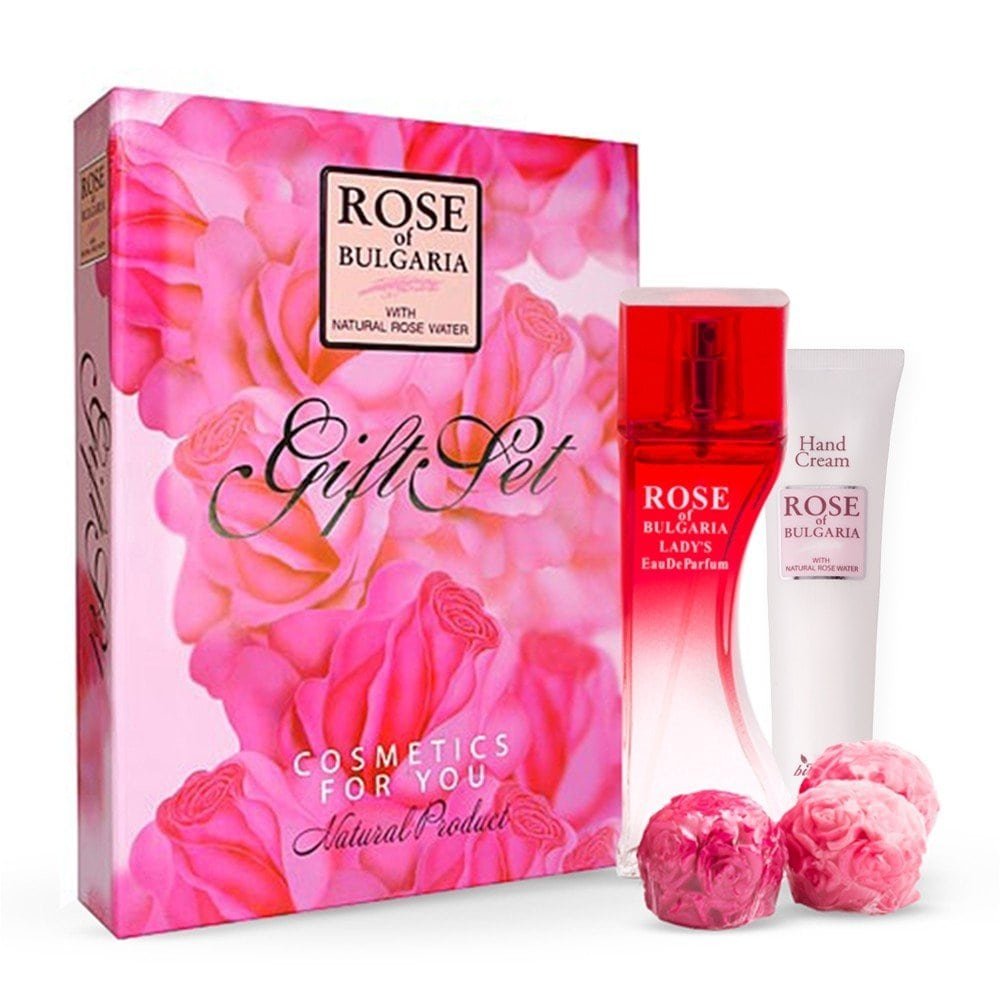 E-shop Darčekový Set - mydlo, ružový parfém, krém na ruky Rose of Bulgaria