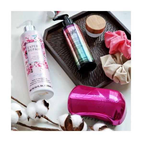 Darčekový set kefa na vlasy fuchsia a kondicionér na vlasy Dessata original