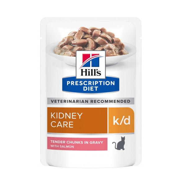 HILLS PD Feline k/d KAPSIČKA Salmon pre mačky 12x85g