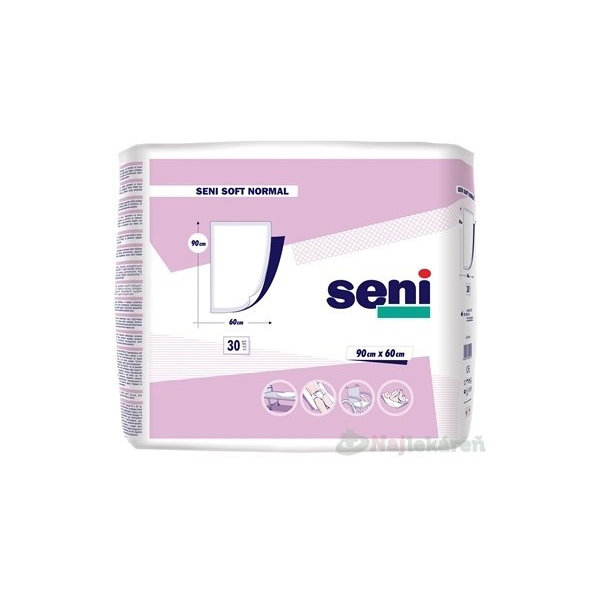 SENI SOFT NORMAL hygienické podložky, 90x60cm, 30ks