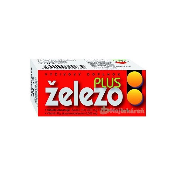 NATURVITA ŽELEZO PLUS 60 tabliet