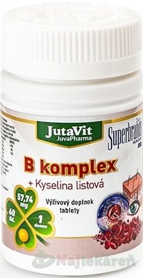 E-shop JutaVit B-komplex + kyselina listová, 60 ks