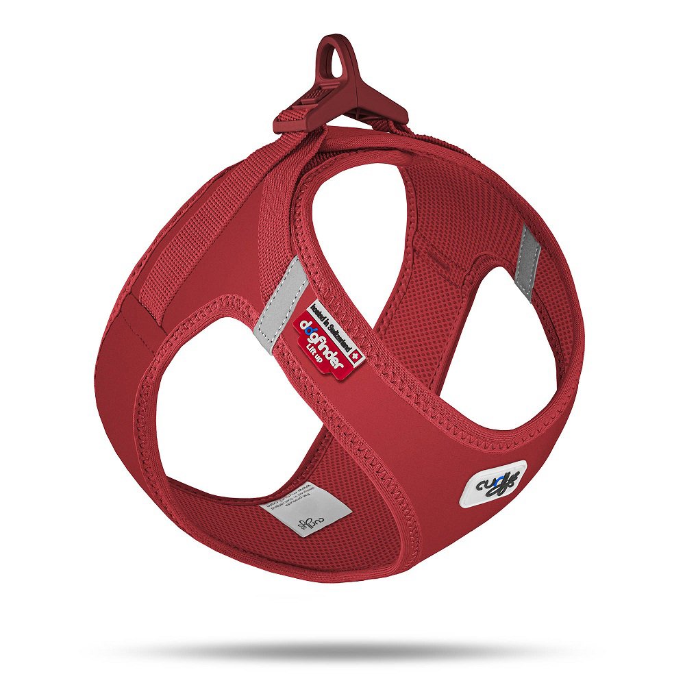E-shop CURLI Postroj pre psov so sponou Softshell Red S, 4-7 kg